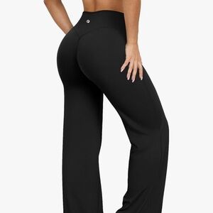 OQQ Women's Black High-Waisted Pants